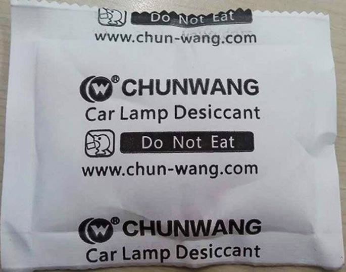 Desiccant for lamps Desiccant for lamps