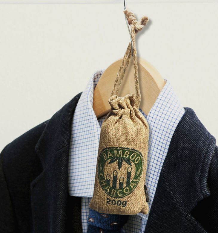 Moso Bamboo Charcoal Wardrobe Air Purifying Bag