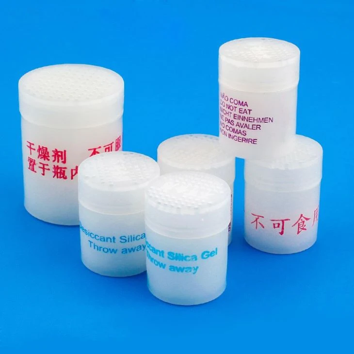 Silica Gel Desiccant In Plastic Bottles For Nutrition Supplements Used